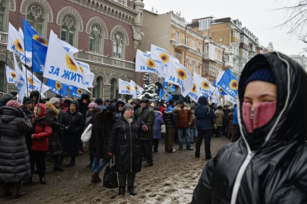 Всеукраинская акция протеста украинских вкладчиков в Киеве Всеукраинская акция протеста украинских вкладчиков в Киеве