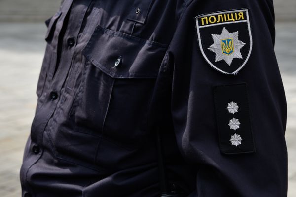 Сотрудники Украинской полиции в Киеве
