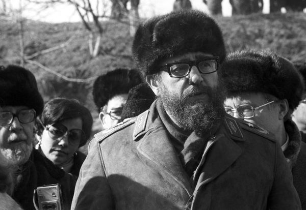 Первый секретарь ЦК КП Республики Куба Фидель Кастро Рус во время визита в Одессу
