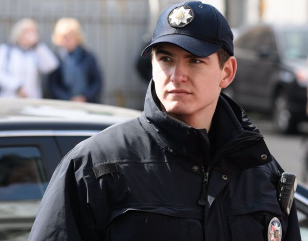 Сотрудники Украинской полиции в Киеве