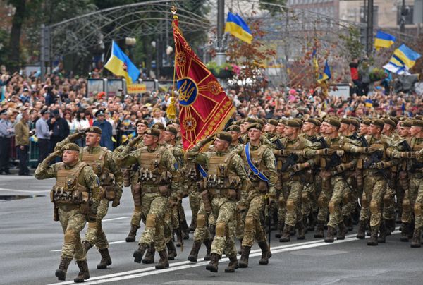 Военный парад по случаю 25-летней годовщины со Дня Независимости Украины