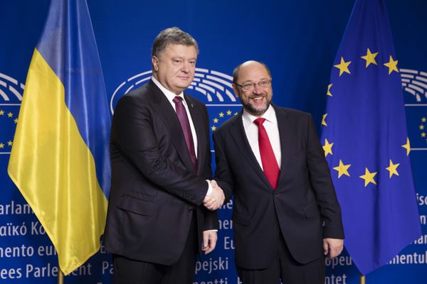 Президент Украины П. Порошенко в Брюсселе