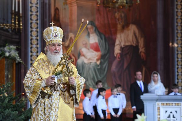 Рождественское богослужение в храме Христа Спасителя