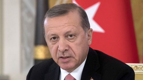 Встреча президентов России и Турции В. Путина и Р. Эрдогана в Санкт-Петербурге