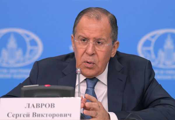 Пресс-конференция министра иностранных дел РФ С. Лаврова