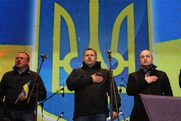 Митинг За единую Украину в Днепропетровске
