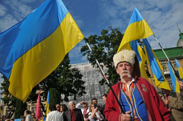 Военный парад по случаю 25-летней годовщины со Дня Независимости Украины