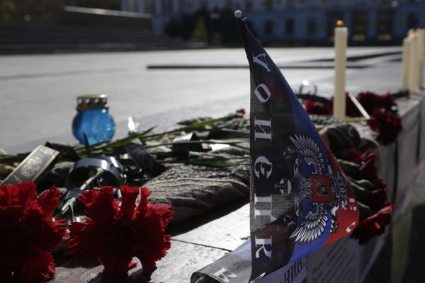 Акция памяти по погибшему командиру ополчения ДНР Арсену Павлову в Симферополе