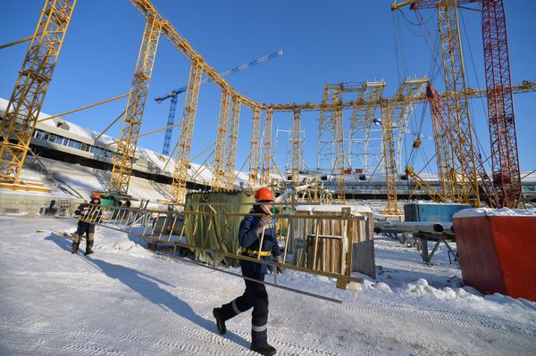Строительство стадиона Мордовия Арена