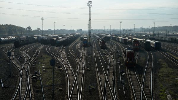 Сортировочная станция Инская в Новосибирске