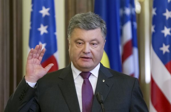 Встреча президента Украины Петра Порошенко с Государственным секретарем США Джоном Керри