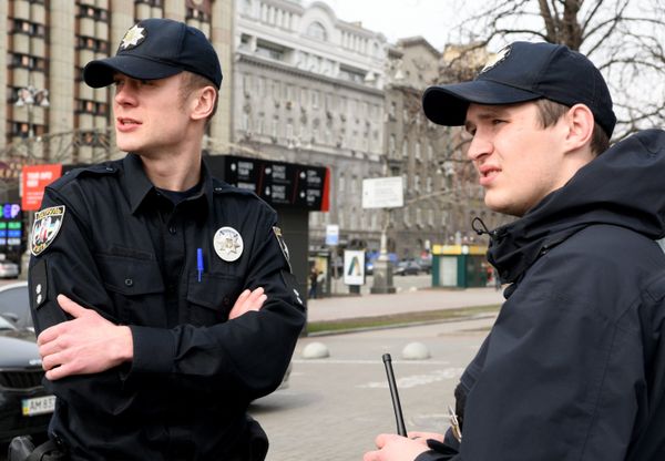 Сотрудники Украинской полиции в Киеве Сотрудники Украинской полиции в Киеве
