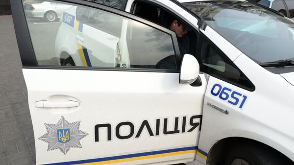 Сотрудники Украинской полиции в Киеве