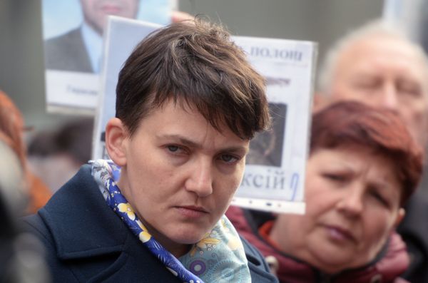 Брифинг Н. Савченко в Киеве