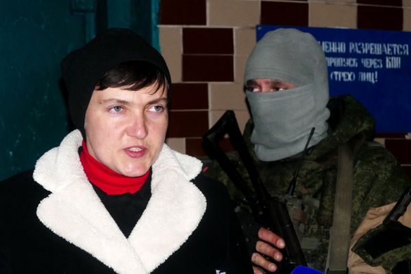 Н. Савченко приехала в ДНР для встречи с пленными силовиками