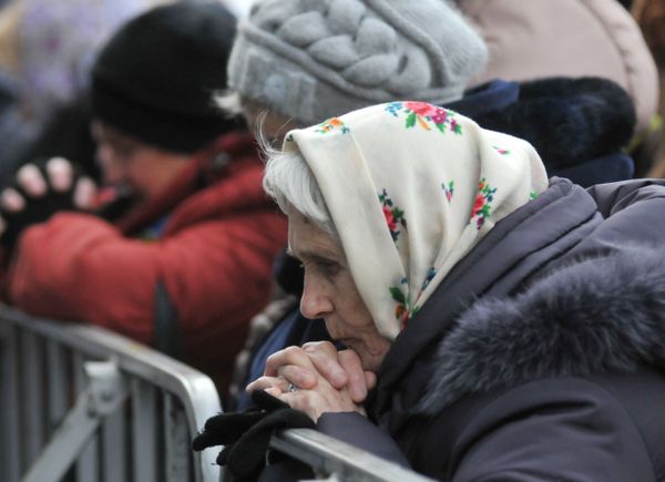 Митинг сторонников евроинтеграции во Львове