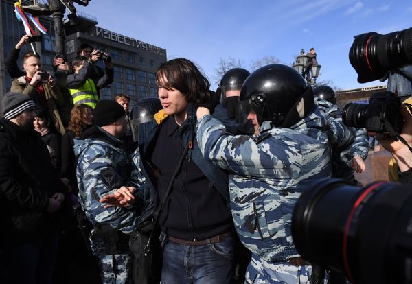 Несанкционированная акция в Москве