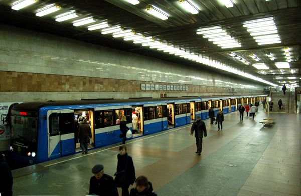 метро киев поезд станция поздняки