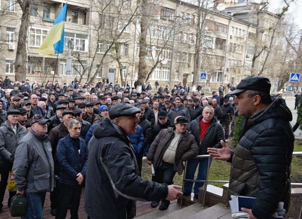 В Киеве прошла акция пенсионеров МВД с требованием повышения размера пенсии