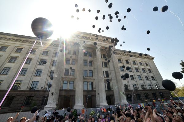 Траурные мероприятия в Одессе в память о погибших 2 мая 2014