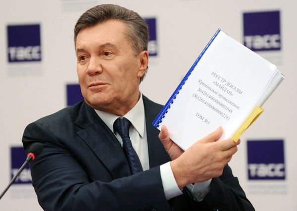 Пресс-конференция экс-президента Украины В. Януковича в Ростове-на-Дону