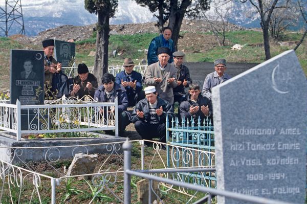 Город Ялта на черноморском побережье Крымского полуострова