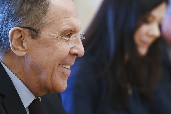 Встреча главы МИД РФ С.Лаврова с бывшим президентом Афганистана Х.Карзаем