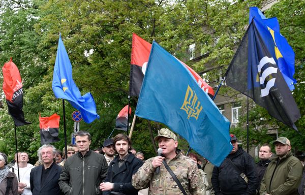 Акция с требованием отставки главы МВД Украины А. Авакова в Киеве Акция с требованием отставки главы МВД Украины А. Авакова в Киеве