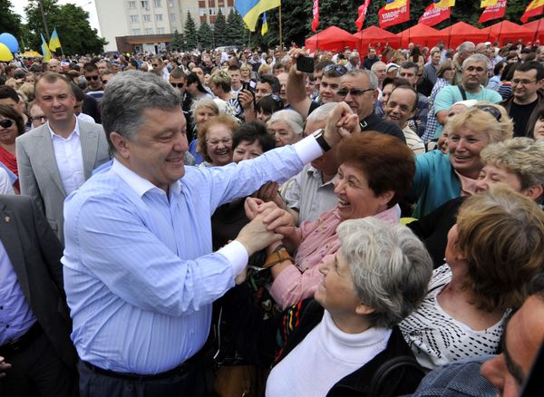 Поездка Петра Порошенко в Умань