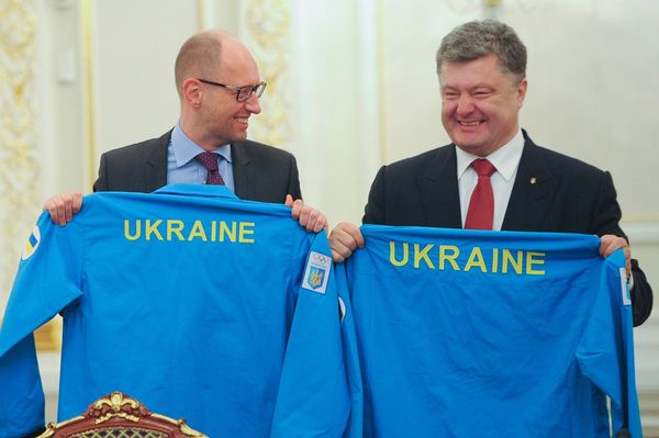 Яценюк Порошенко