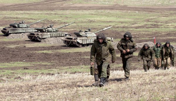 Военные учения Народной милиции ЛНР