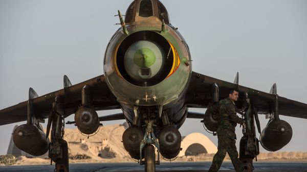 База ВВС сирийской армии в провинции Хомс