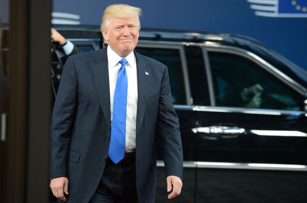 Президент США Дональд Трамп встретился с лидерами ЕС в Брюсселе