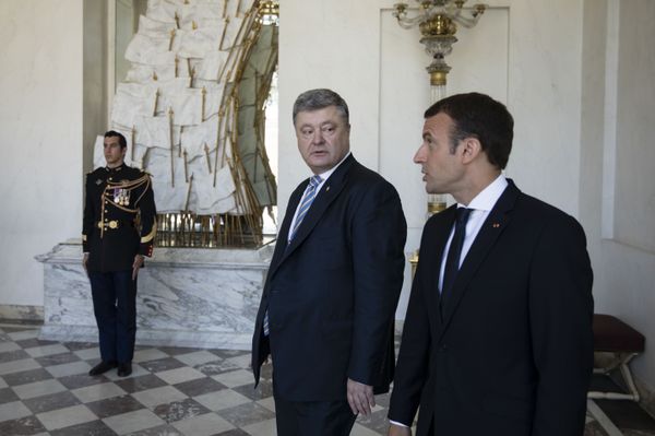 порошенко макрон порошенко макрон