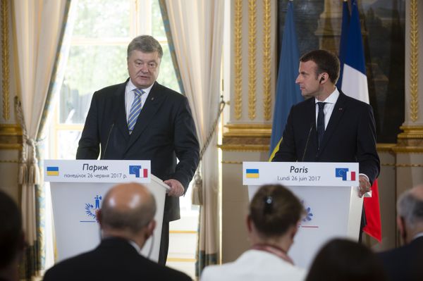 порошенко макрон
