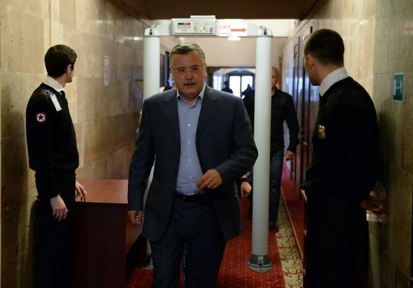 Пресс-брифинг кандидата на пост президента Украины Анатолия Гриценко