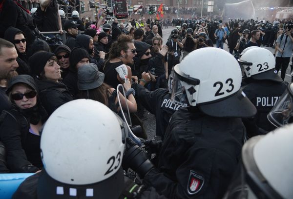 Акции протеста в Гамбурге
