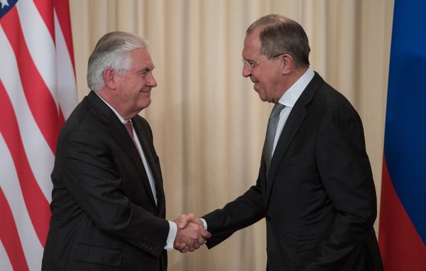 П/к министра иностранных дел РФ С. Лаврова и госсекретаря США Р. Тиллерсона