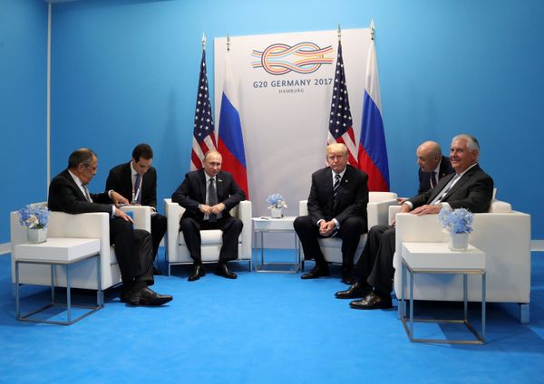 Президент РФ В. Путин принимает участие в саммите Группы двадцати в Гамбурге