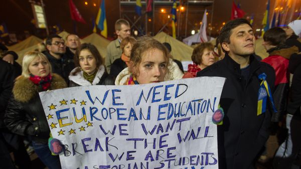 Митинг сторонников евроинтеграции Украины в Киеве