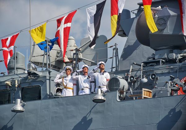 Генеральная репетиция парада кораблей ко Дню ВМФ в Севастополе