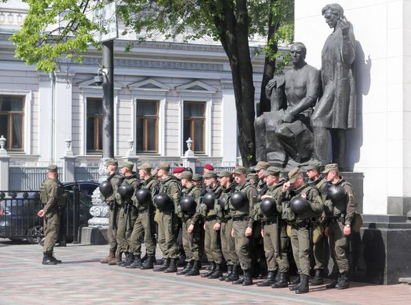 Акция прихожан Украинской православной церкви Московского патриархата в Киеве