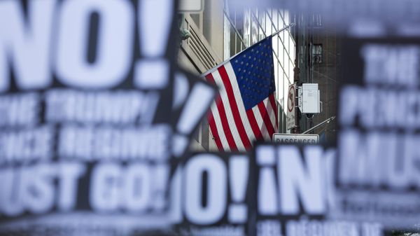 Акция протеста против Трампа в США