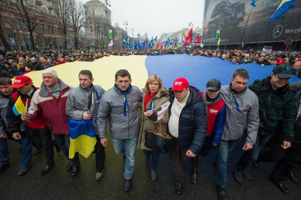 Митинг За европейскую Украину в Киеве