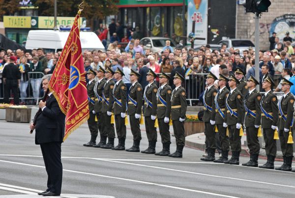 Военный парад по случаю 25-летней годовщины со Дня Независимости Украины