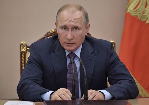 Президент РФ В. Путин провел заседание Совбеза РФ