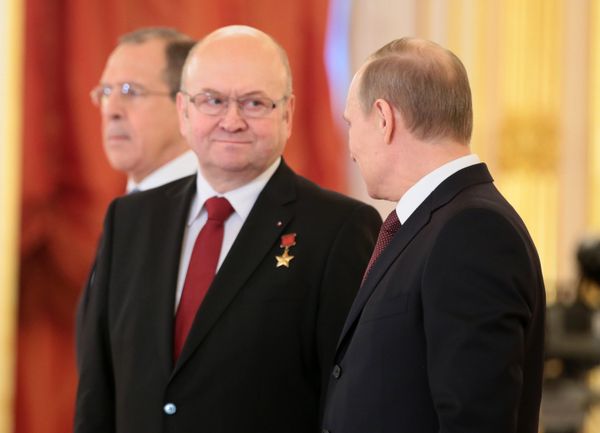 Церемония вручения верительных грамот президенту России В.Путину в Кремле