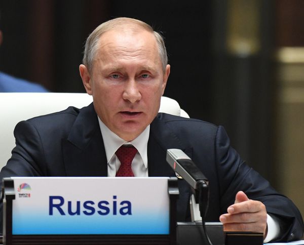 Президент РФ В. Путин на саммите лидеров БРИКС. День второй