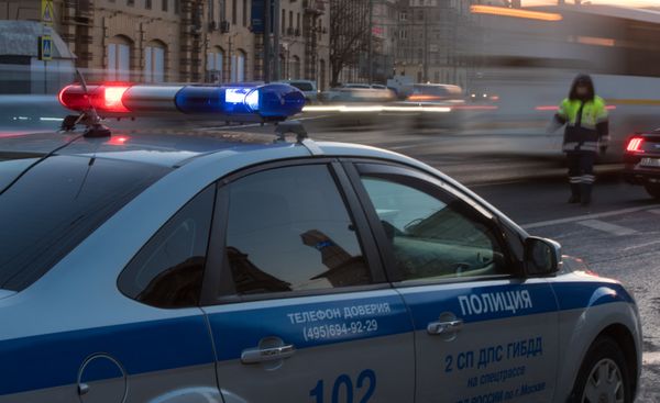 Работа сотрудников ДПС в Москве