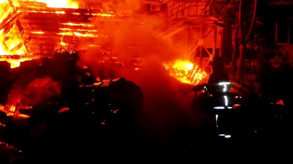 Пожар на объекте в Одессе Пожар на объекте в Одессе